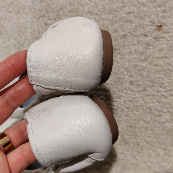 Minnetonka Anna Ballet Flat Creamy White 6.5 Leather Shoes Ballet Flats Y2K - Picture 3 of 8